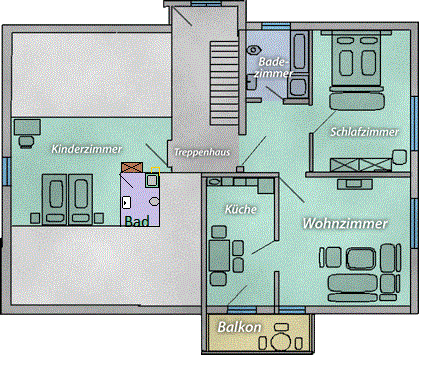 Grundriss Ferienwohnung 3